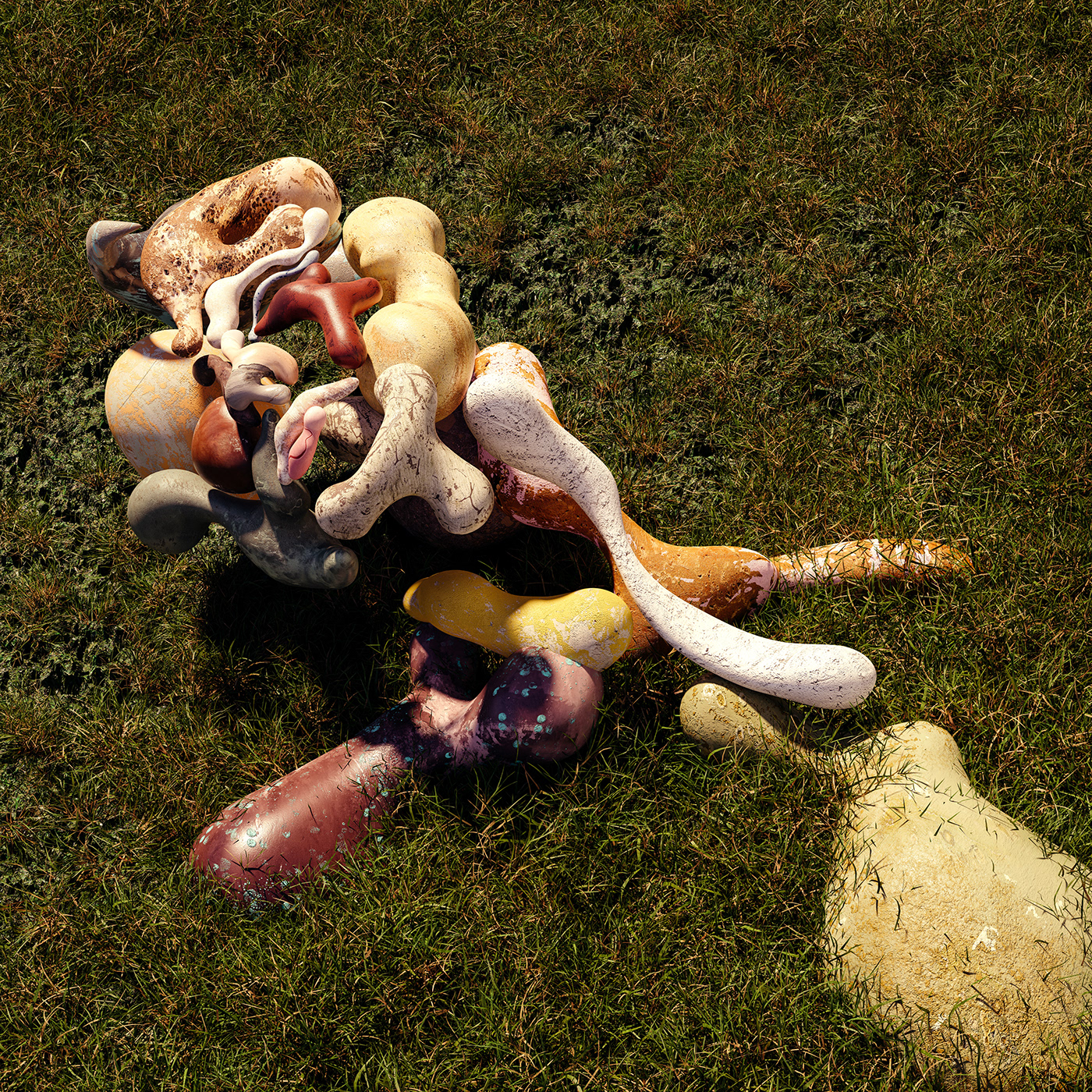 art contemporaryart CGI Nature figurative abstraction human 3D organic