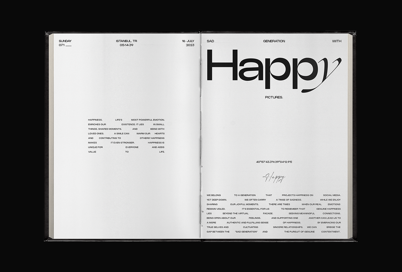 editorial magazine indesing Zine  typography   design Layout print book type