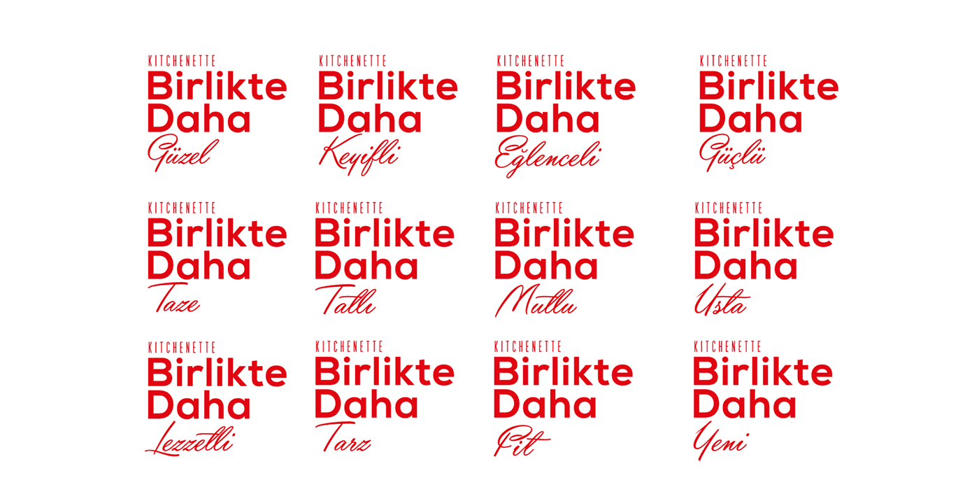 branding  rebranding kitchenette istanbul Food  dream