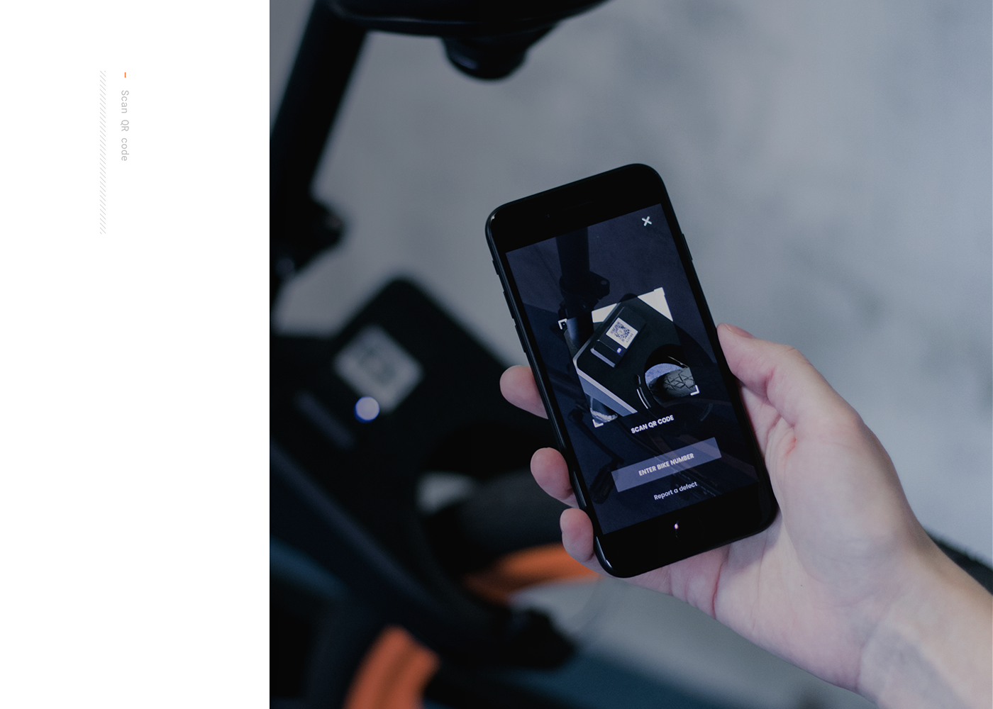 Bike ux UI app branding  orange iOS App interactions futupilot
