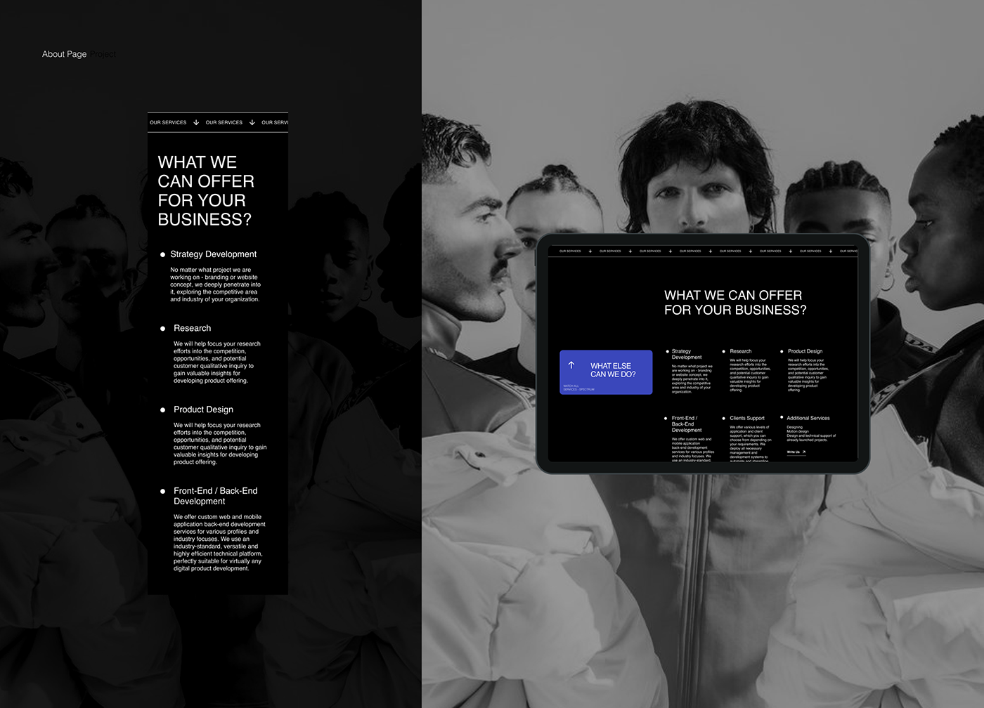 Advertising  agency design-agency digital russian UI uprock ux web-design Web-site