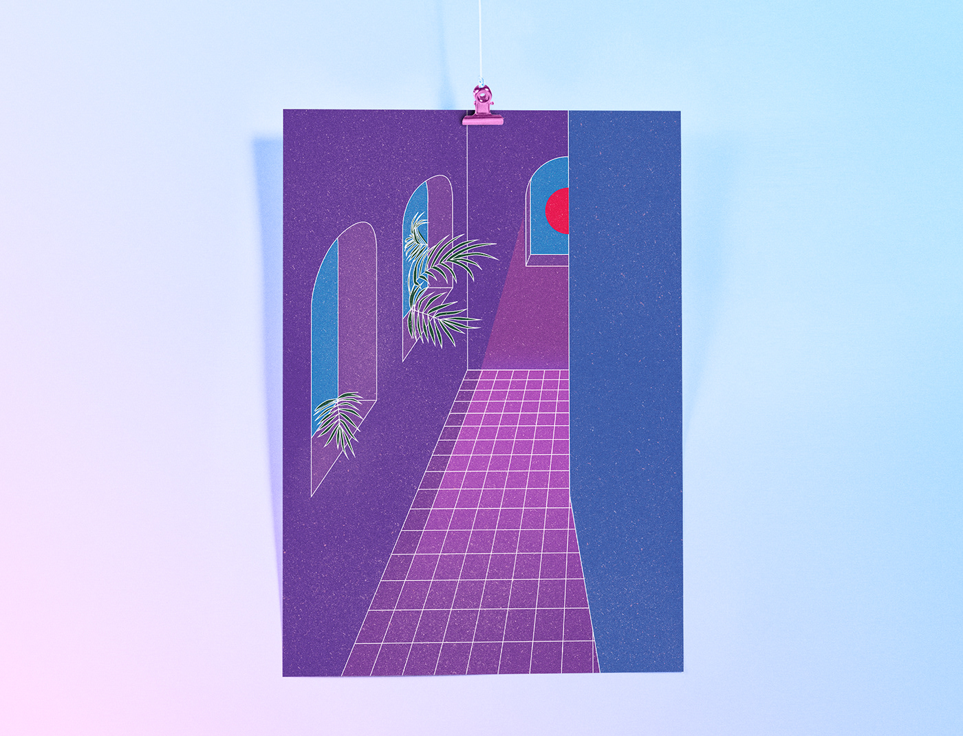 ILLUSTRATION  vaporwave graphic design  experiment colors minimalist