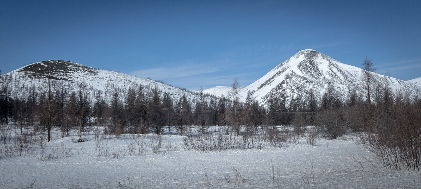 Russia winter mountains valley Photography  Landscape Nature Kolyma