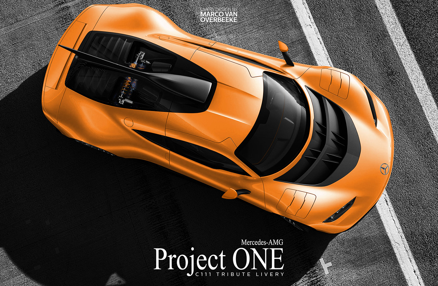 mercedes mercedes-benz ProjectOne project one AMG c111 concept Livery tribute Freelance