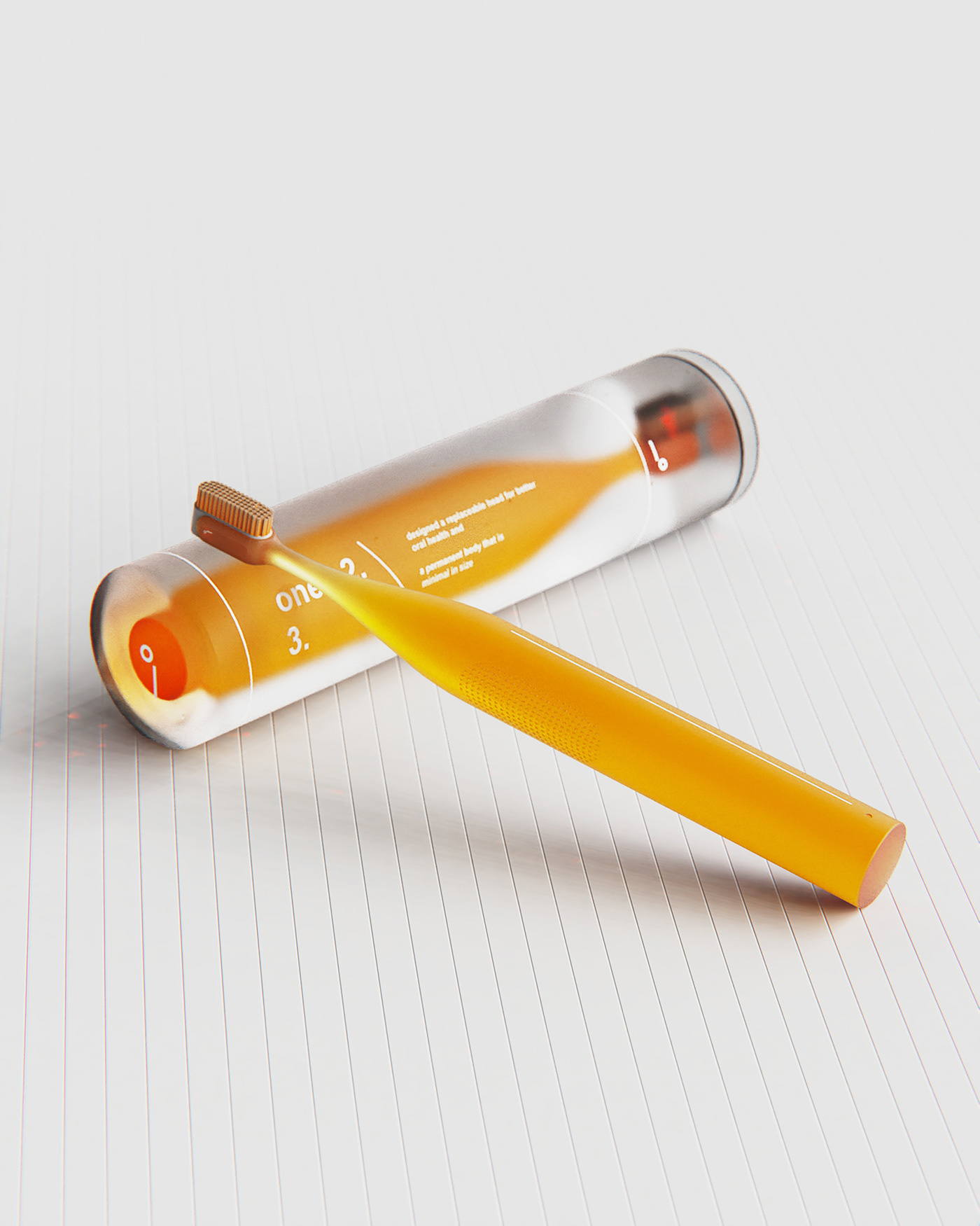 Brand Design grafic design green identity minimal orange Packaging product design  toothbrush toothpaste