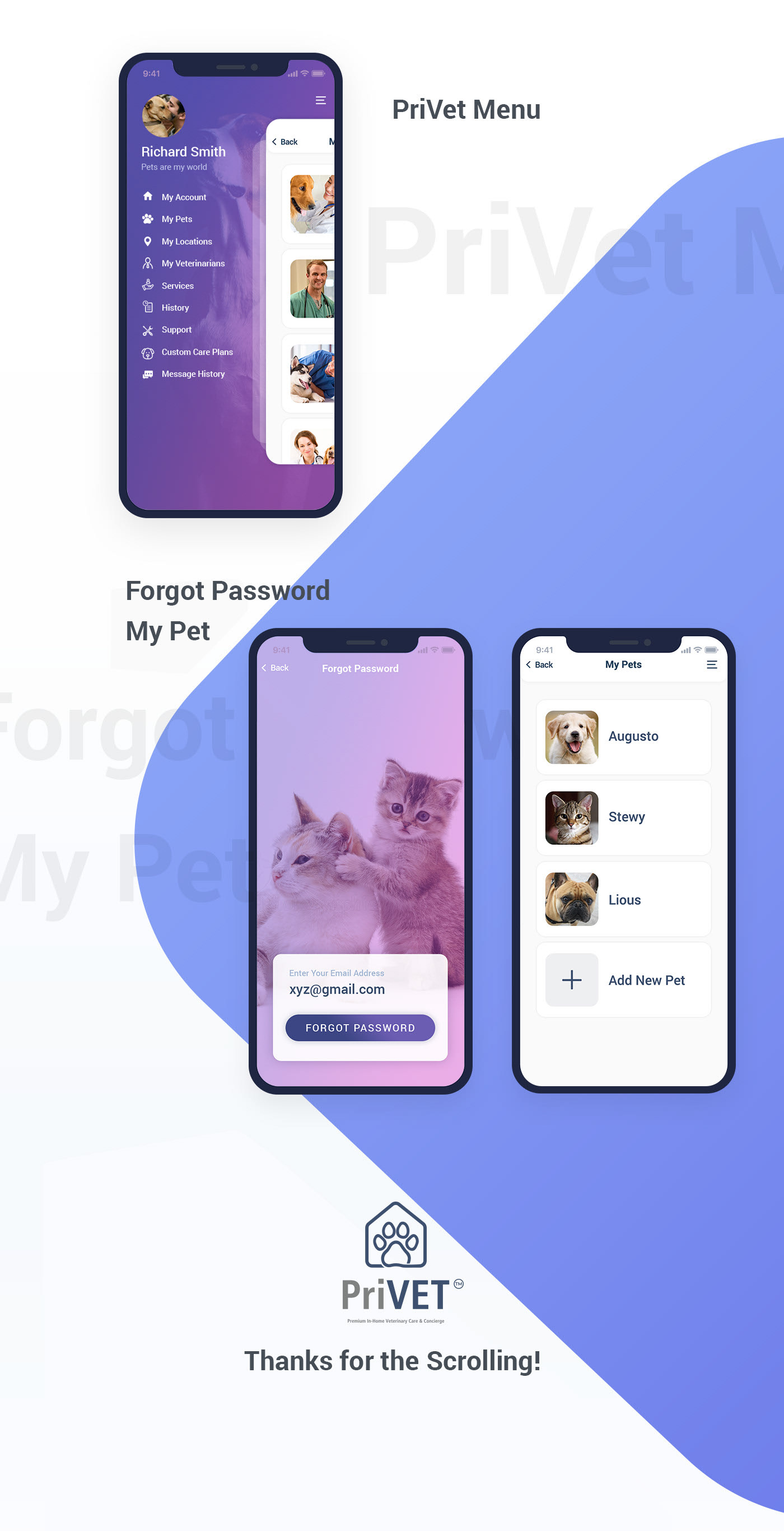 pet care Health pets mobileapp mobile design graphic design  app design appointments veterinarian
