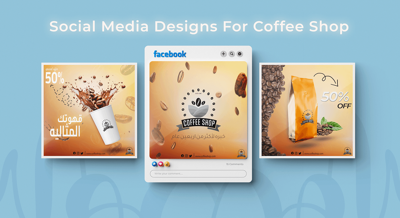 design Social media post social media Social Media Design graphic design  branding  Advertising  coffee shop Coffee coffeedesign