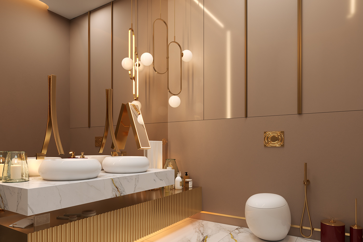bathroom Interior architecture Render 3ds max visualization corona modern