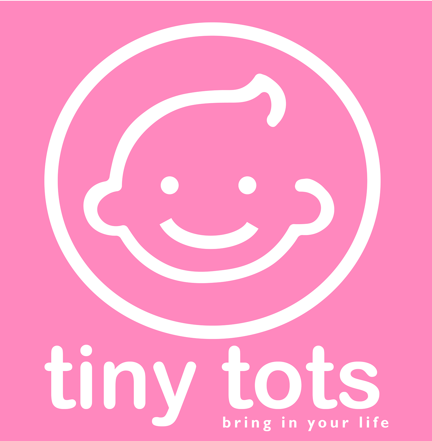 brand identity logo kids pink childern