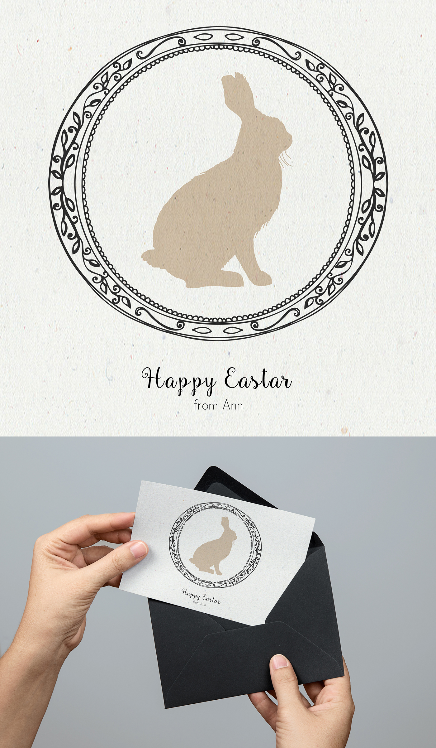 bunny easter postcard card wishes Easter bunny freebies Photoshop Fun quick bunny minimal card postcard wishes easter bunny