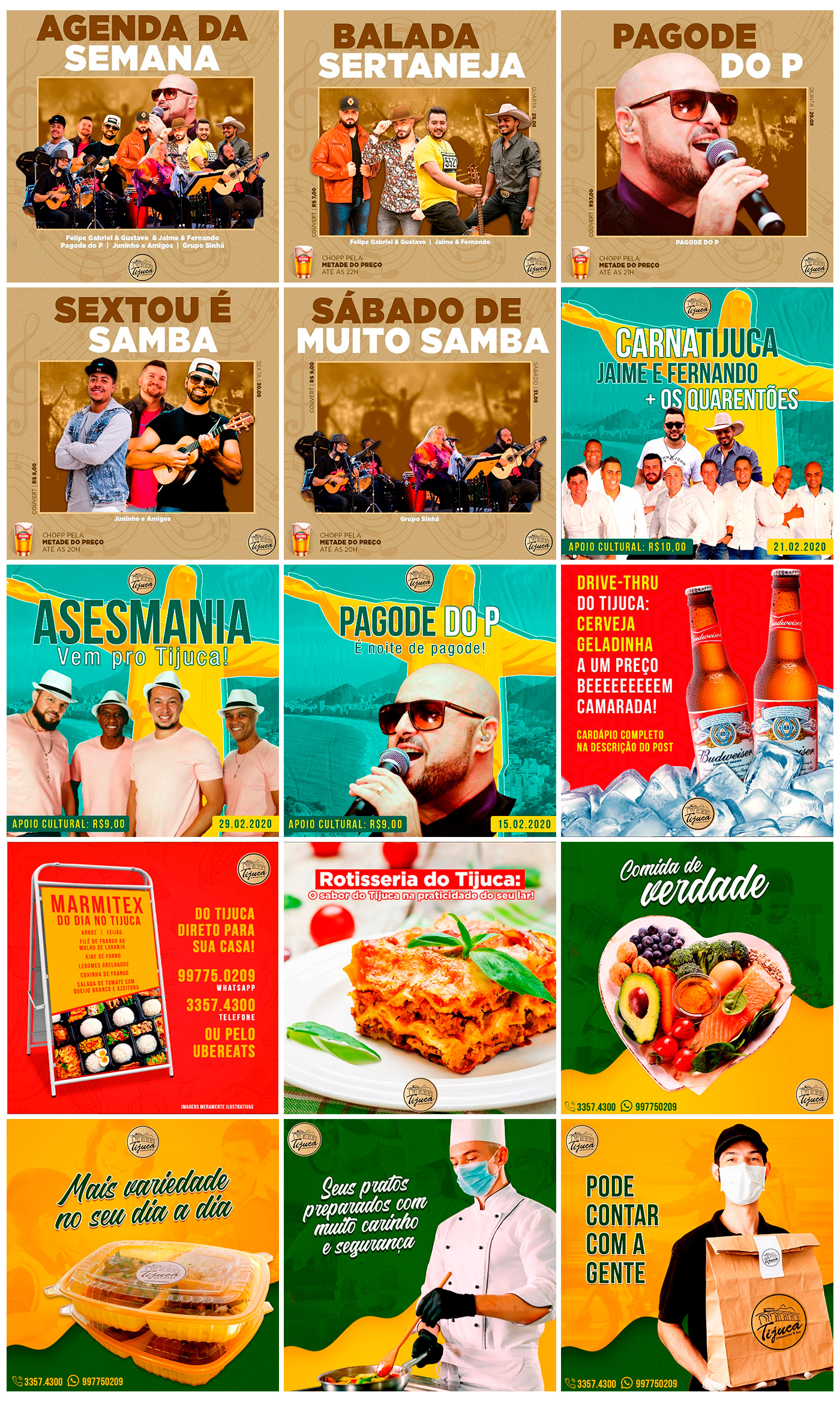 Social media post Social Media Design post Instagram Post Brasil bar restaurante facebook post