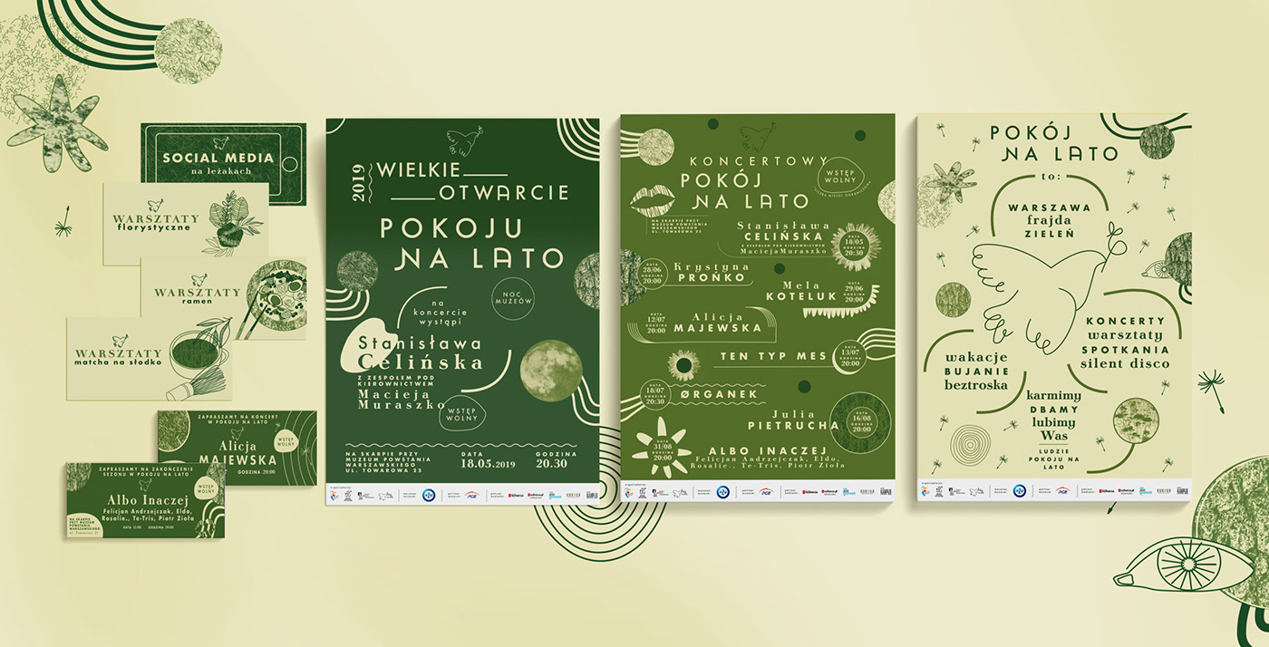polish summer poster festival concert lecture green Nature
