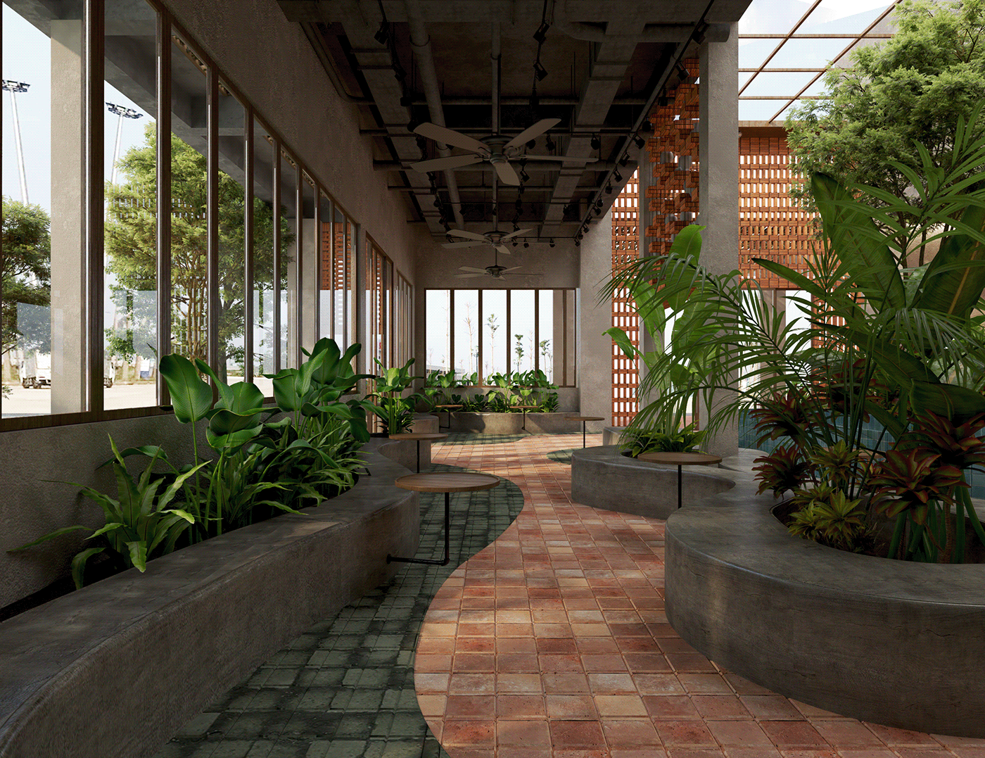 architecture Interior reception stationery design