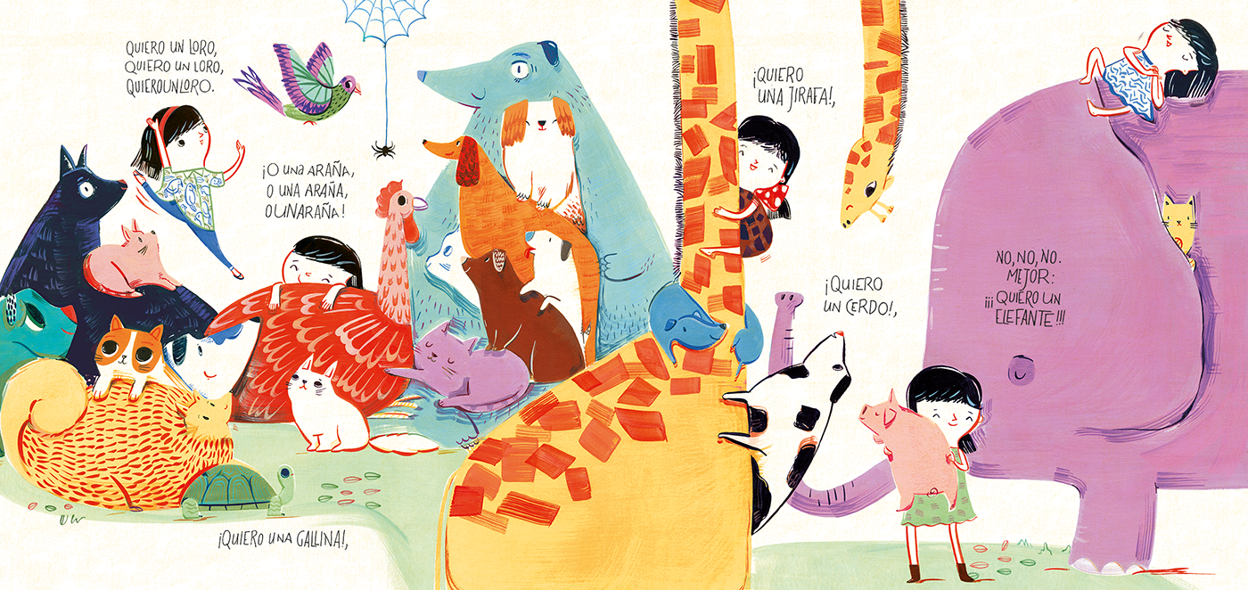 Dinosaur illustrarion Pet childrensbook book anasanfelippo