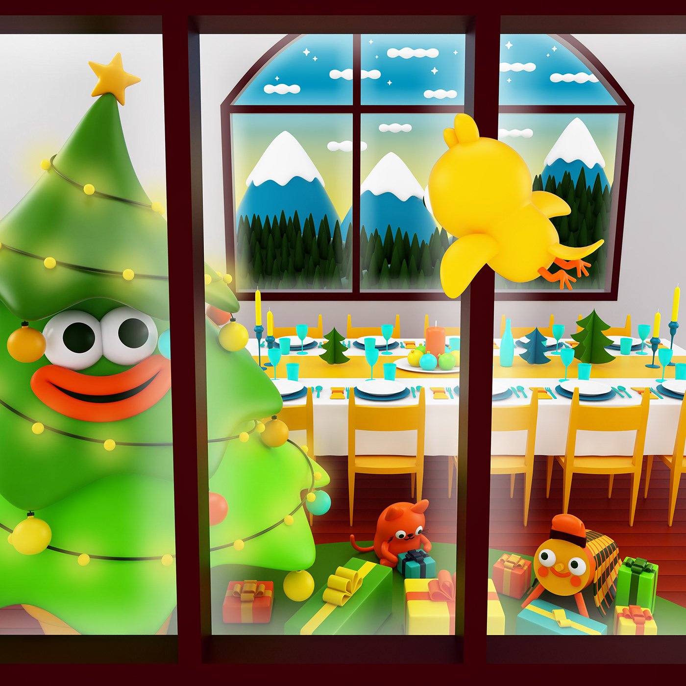 3D Character design  childrens book Christmas xmas 3D Character Design cuento infantil 3D illustration illustrations book