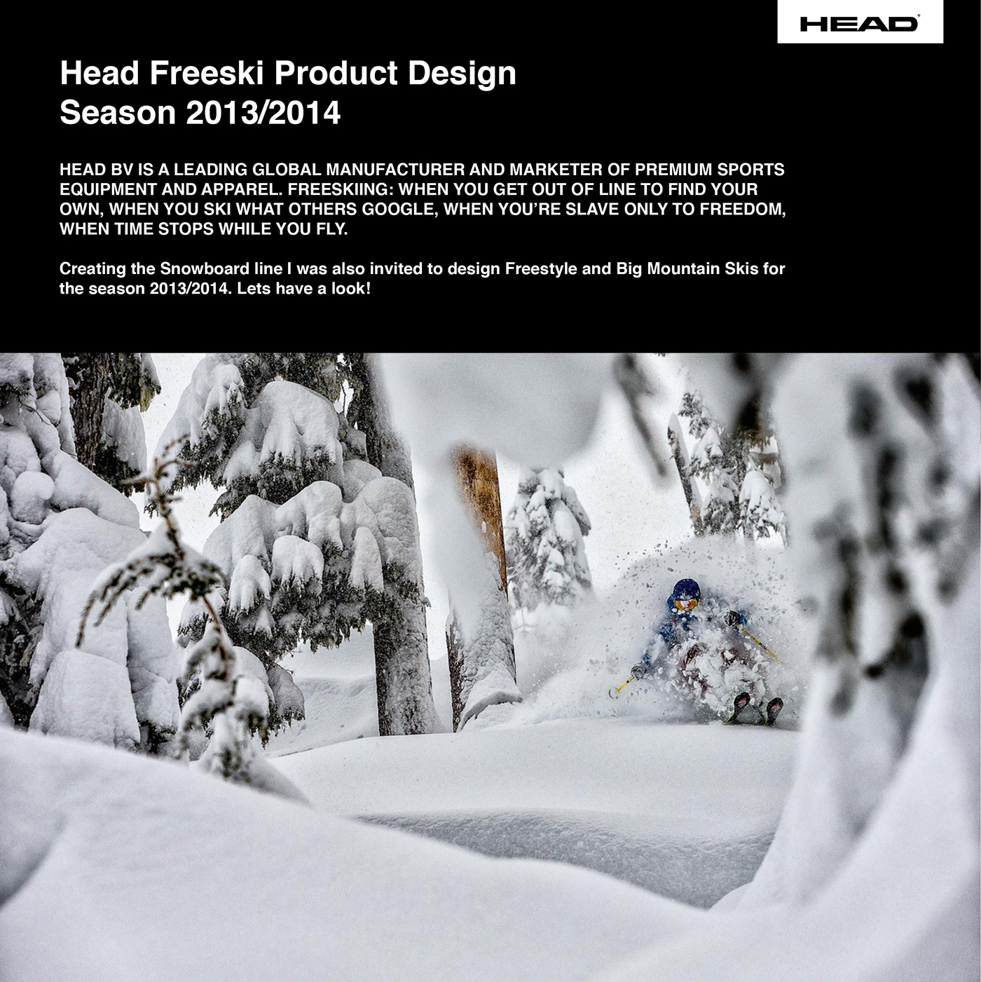 head Head ski freestyle freeski big mountain skiing product design  freeriding