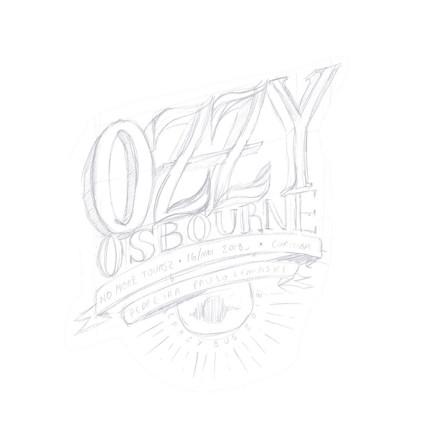 ozzy osbourne rock typography   lettering no more tours ozzy rust tour music