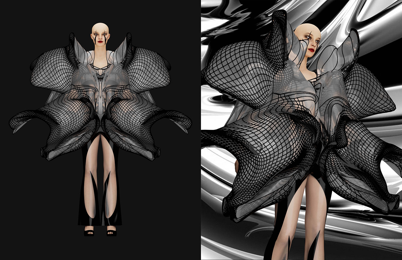 3D cinema 4d Clo3d design digital fashion Fashion  Maya metaverse virtual