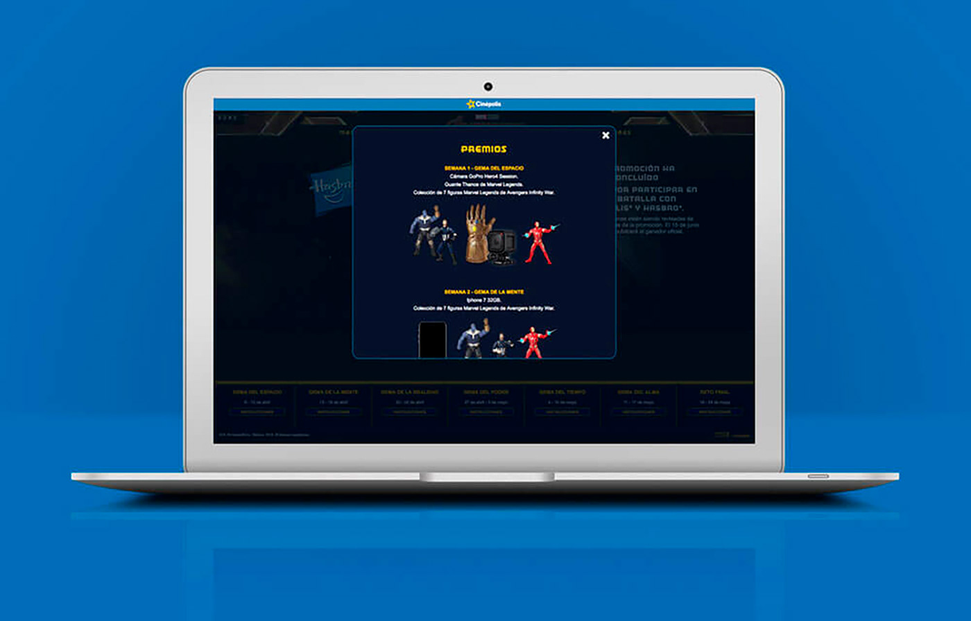 marvel promosite Promotion Sitio Promocional UI/UX user interface Web Design  Webdesign Website