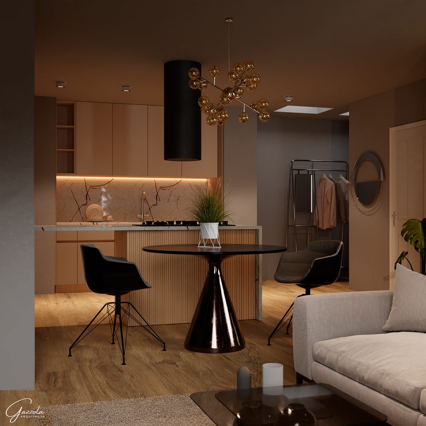 blender 3D Render interior design  modern visualization architecture apartamento apartament Interior