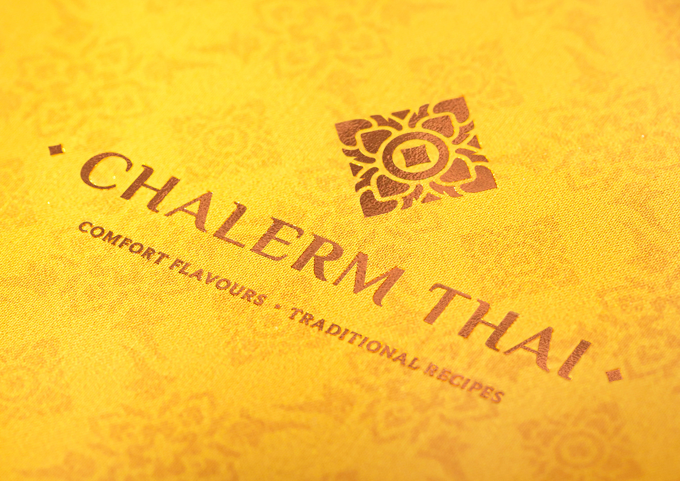 Thai Food  restaurant traditional heritage dining Thailand modern Patterns menu