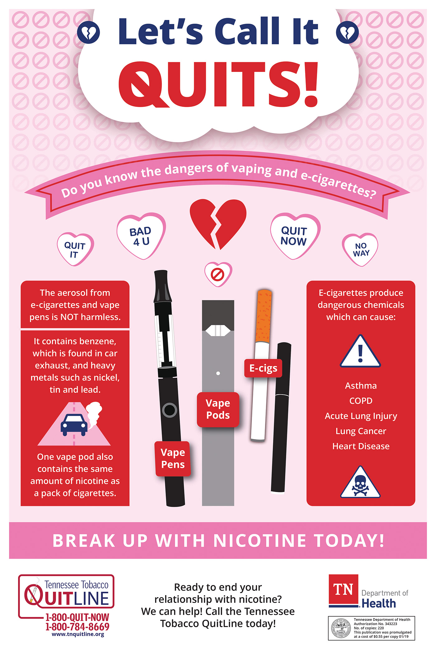 agca Poster Design pink no smoking valentines day Love Health breakup campaign Relationships