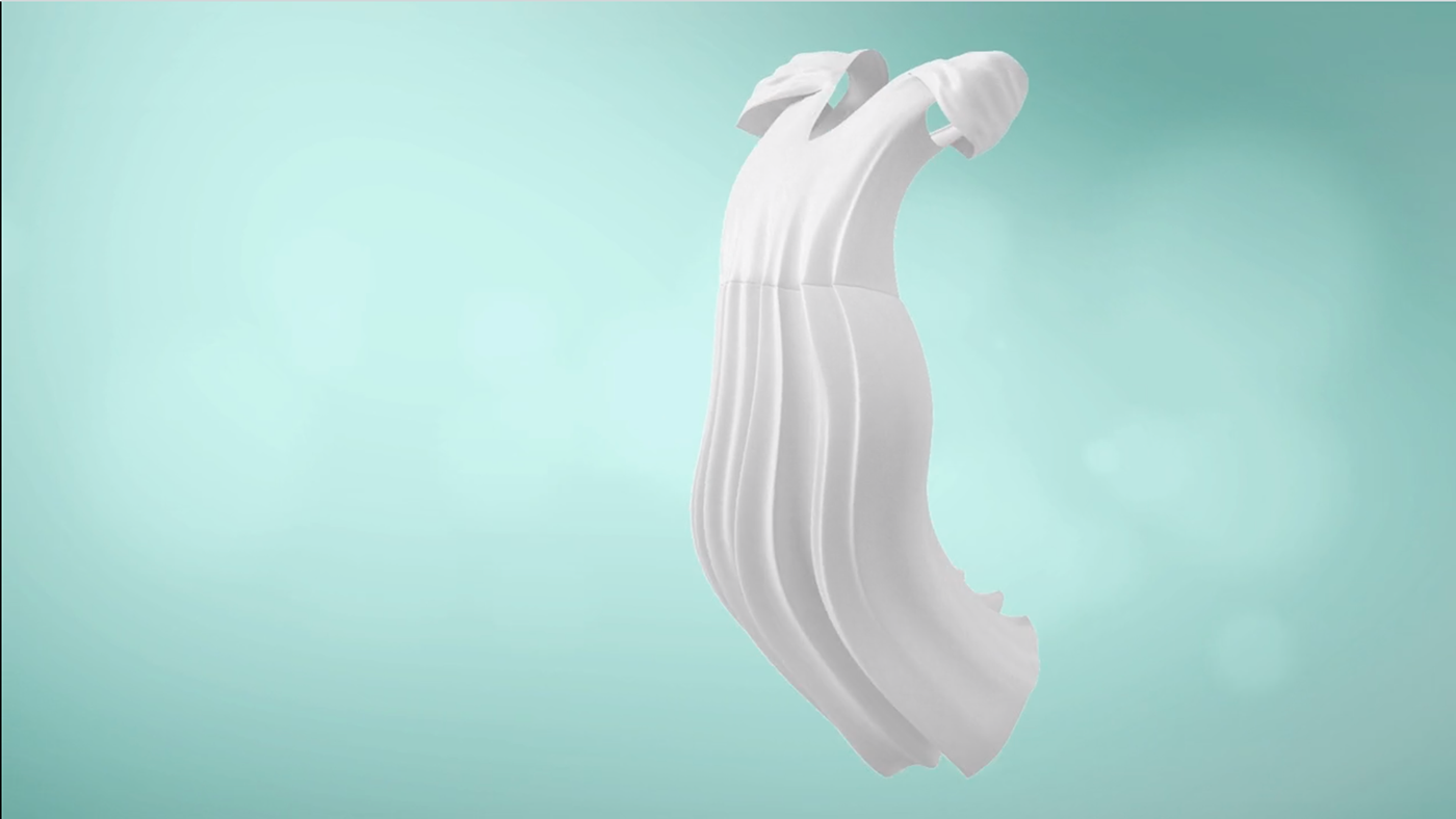 Rexona 3D motion animation  cloth flower