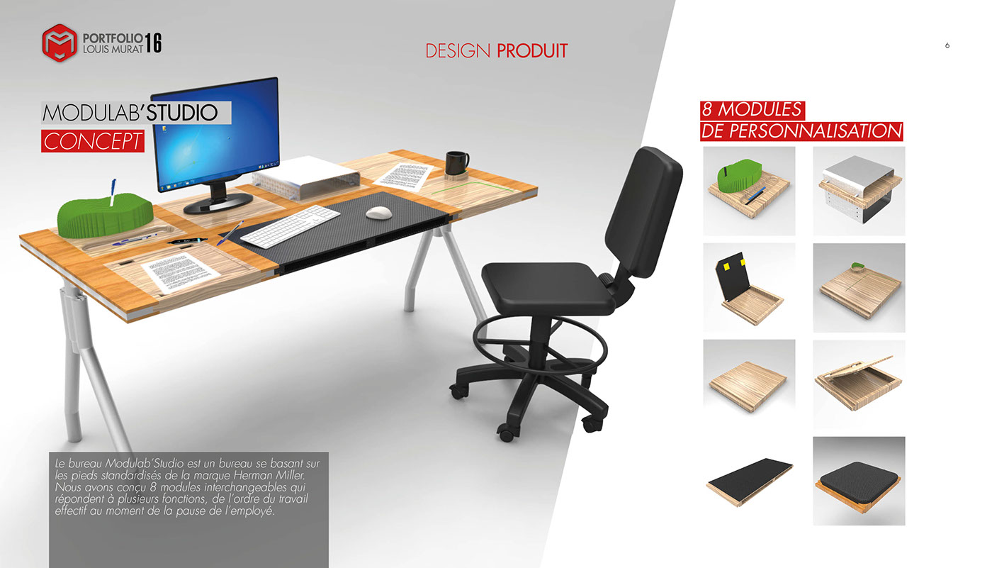 portfolio industrial Project projet design product