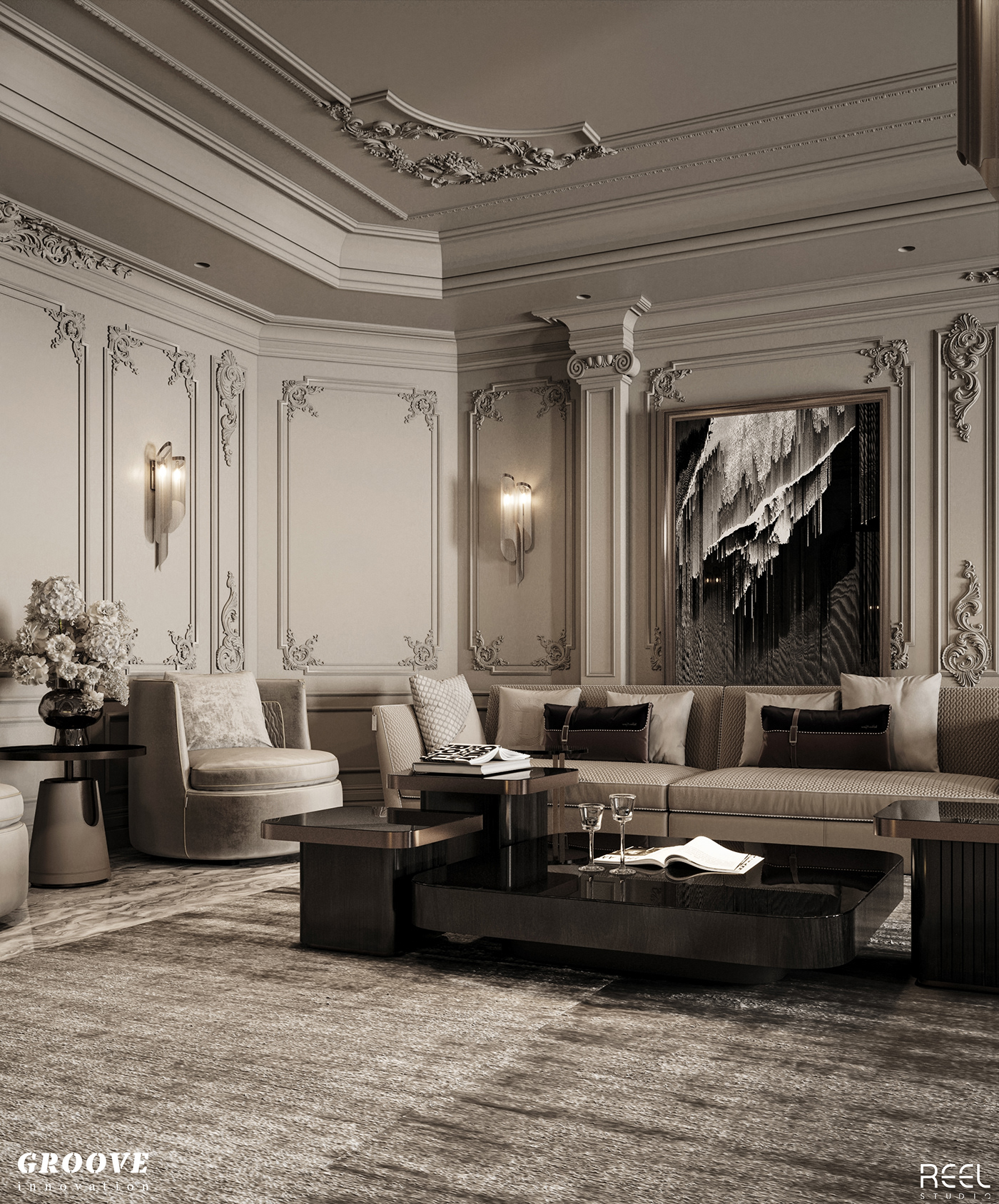 MAJLIS majlis design interior design  Interior interiordesign Studia54 tolko cozy living room classic design