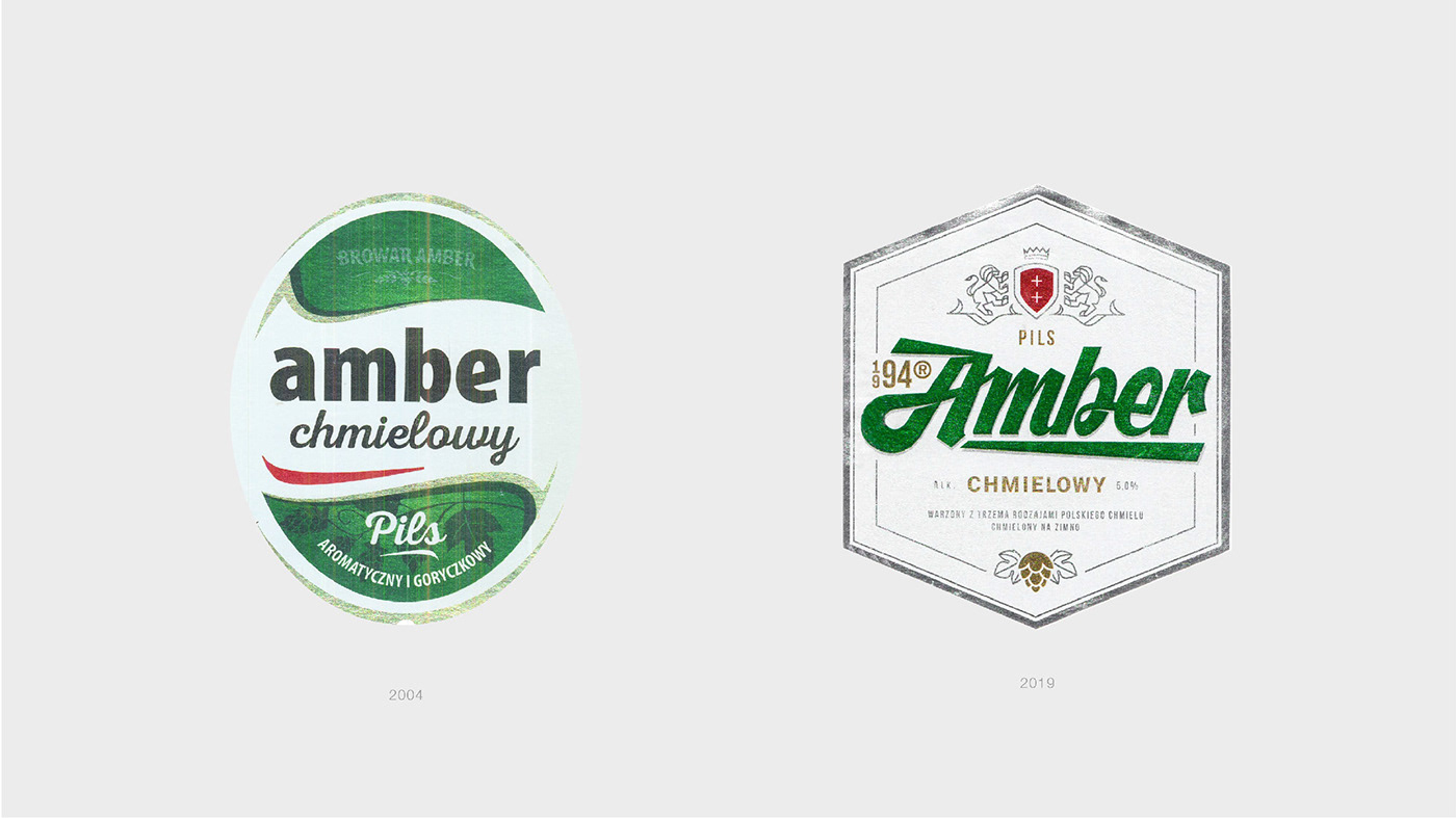 beer Packaging branding  rebranding Amber gdynia oesu imialkowski PODOLSKI