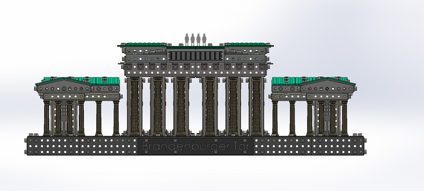 3d design Brandenburg_Gate DESIGN_ENGINEER Industrial_design metal_constructor product_design Solidworks