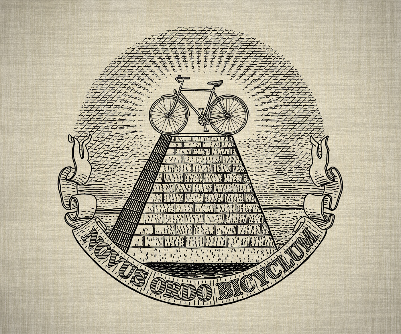 Bicycle Drawing  freemasonry