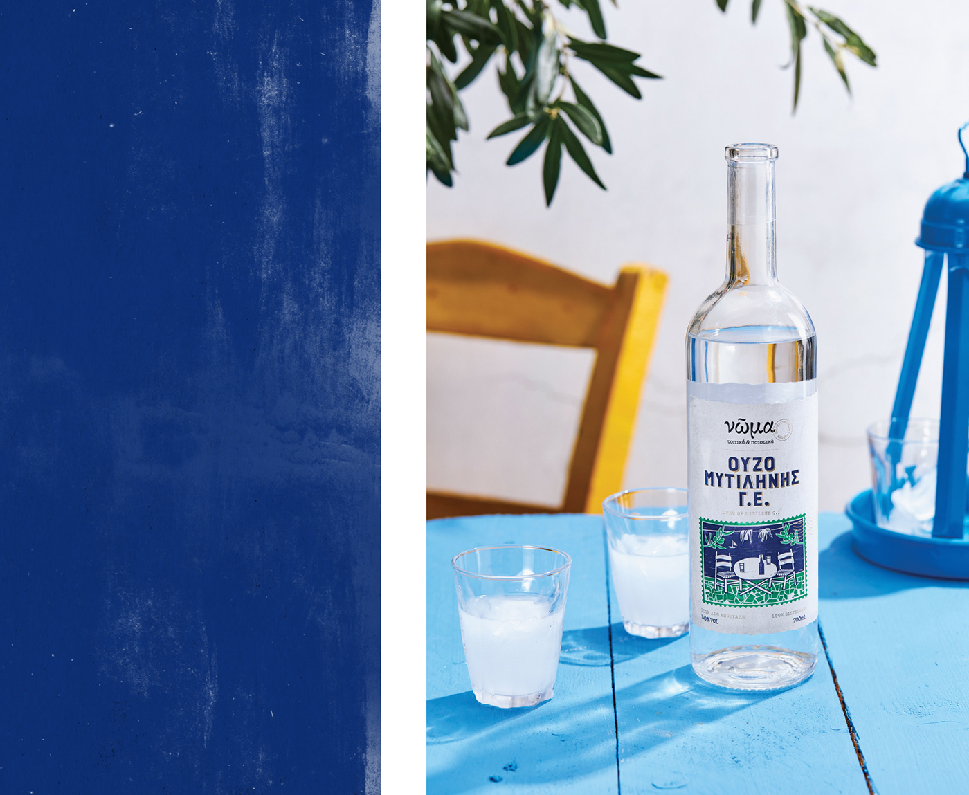 ouzo alcohol beverage packaging Label Greece Caparo Private label packaging design summer Lidl