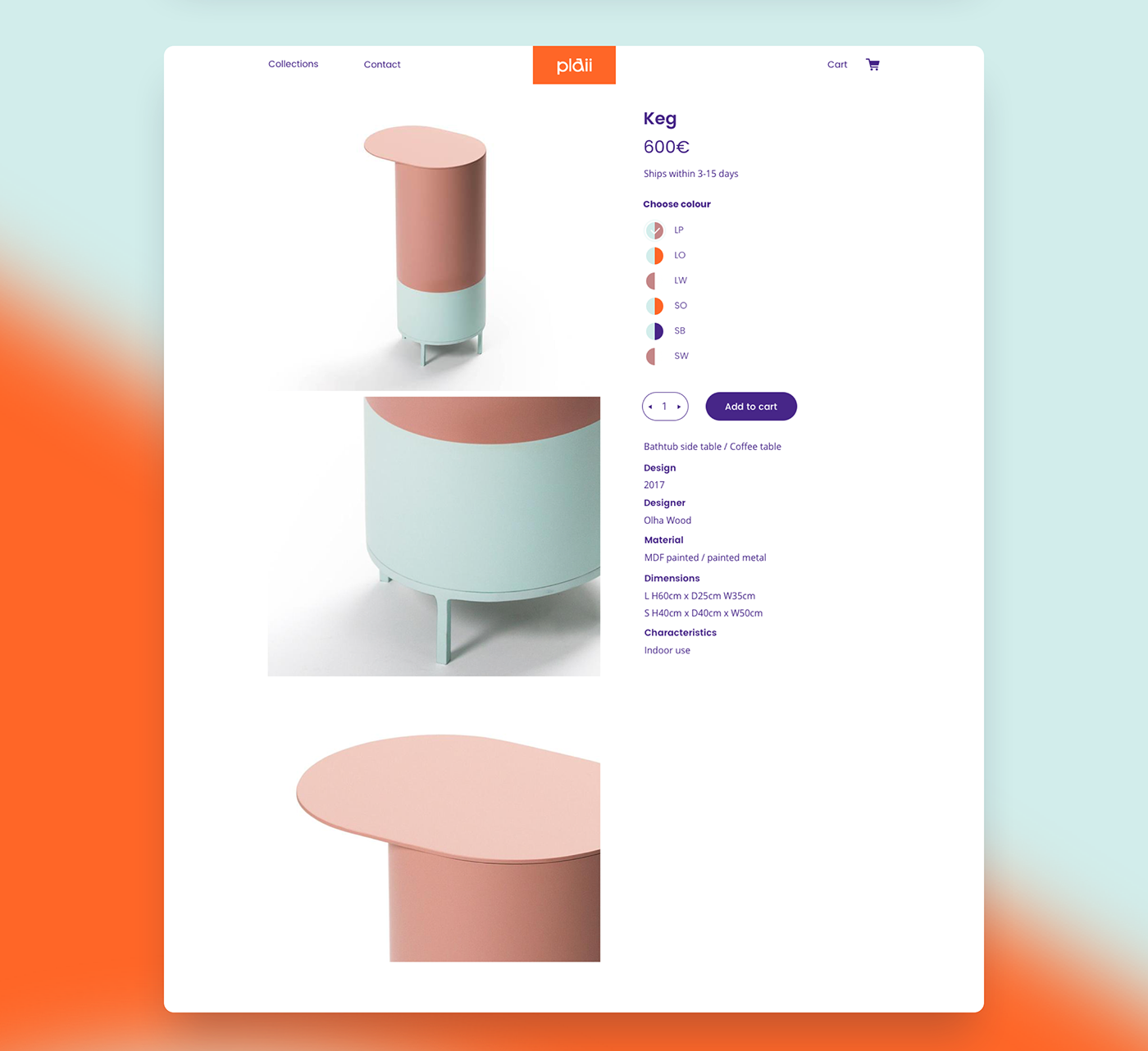 Web Responsive UI/UX colors shop minimal Website Fun clean Playful