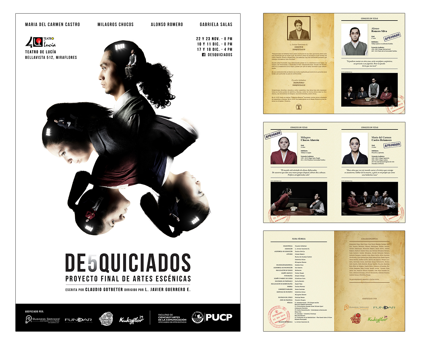 Theatre art direction  editorial Printing peruvian theatre