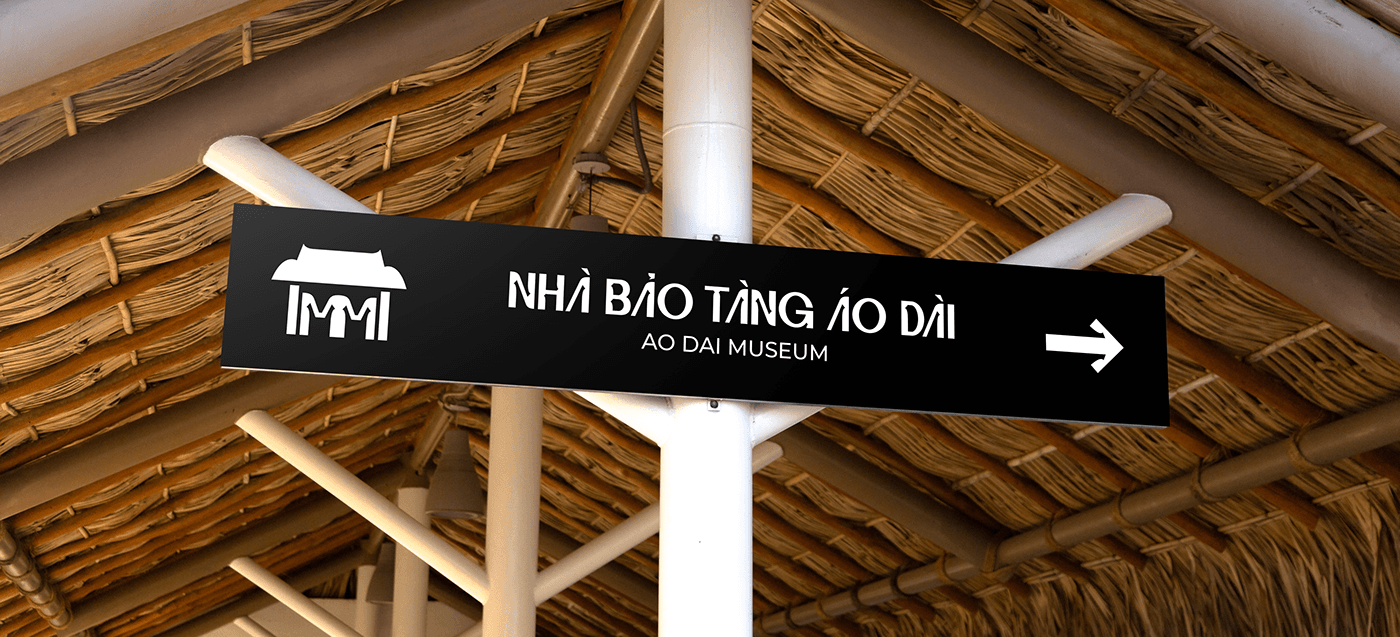 branding  brand identity museum typography   visual identity Ao dai viet nam Ao Dai Museum rebranding Bao tang Ao Dai