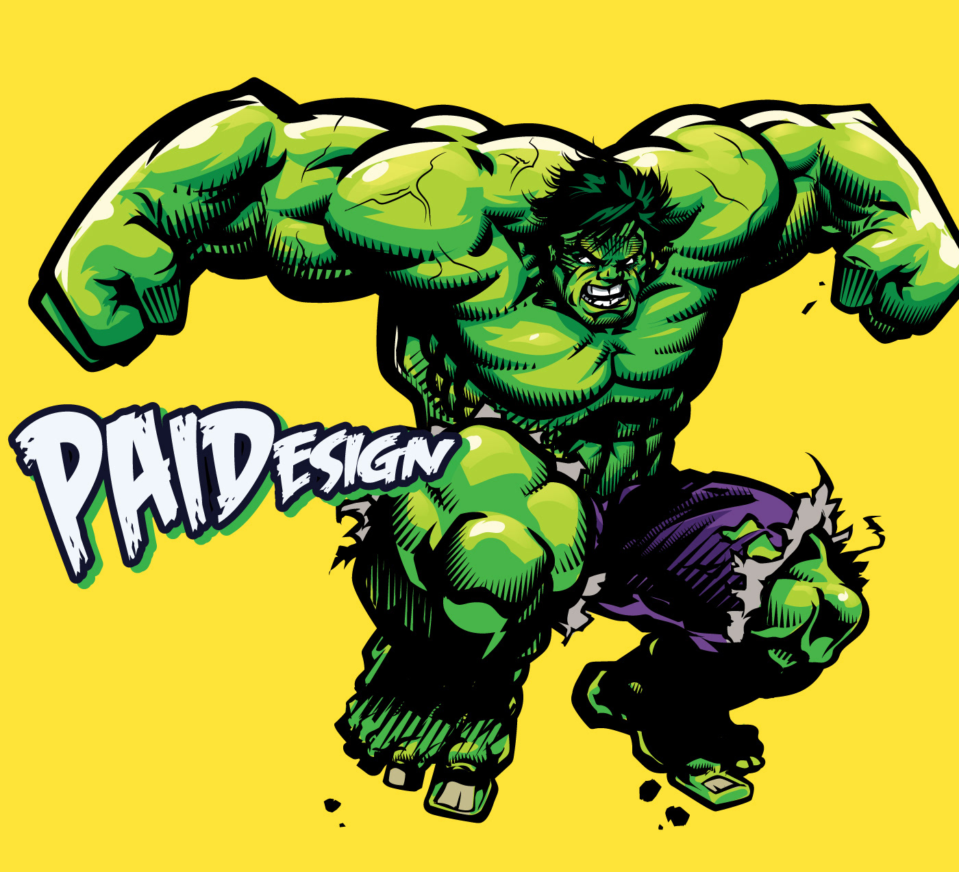 adobe illustrator comic books comics Fan Art Hulk incredible hulk marvel superheroes vector vector art