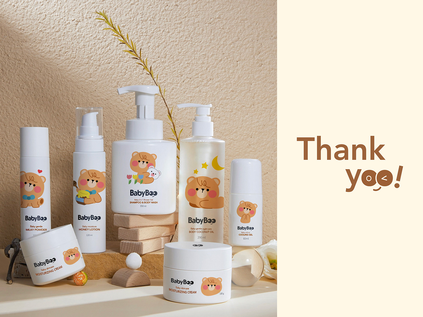 baby skin care cosmetics packaging skincare Packaging marketing   logo brand identity branding  baby Marketing Design