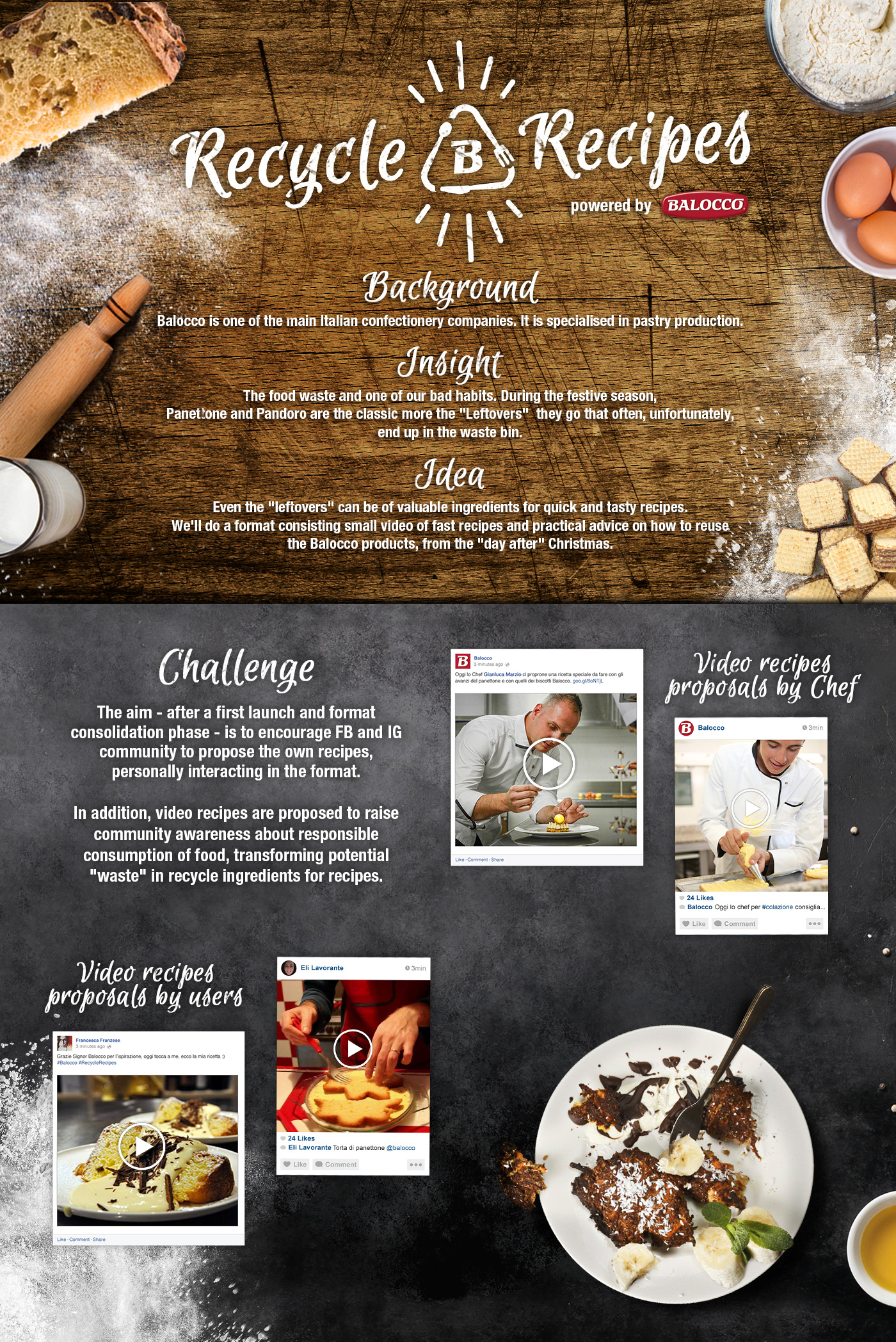 Brand Content Balocco recipes social instagram facebook food porn