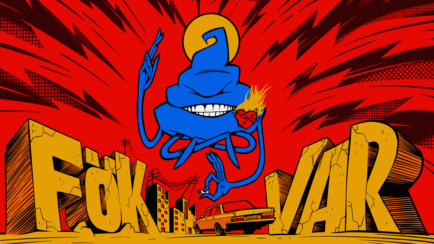 animation  Comic Book Cover Art D.I.Y motion graphics  punk rock PUNK ROCK ILLUSTRATION spotify canvas visualizer