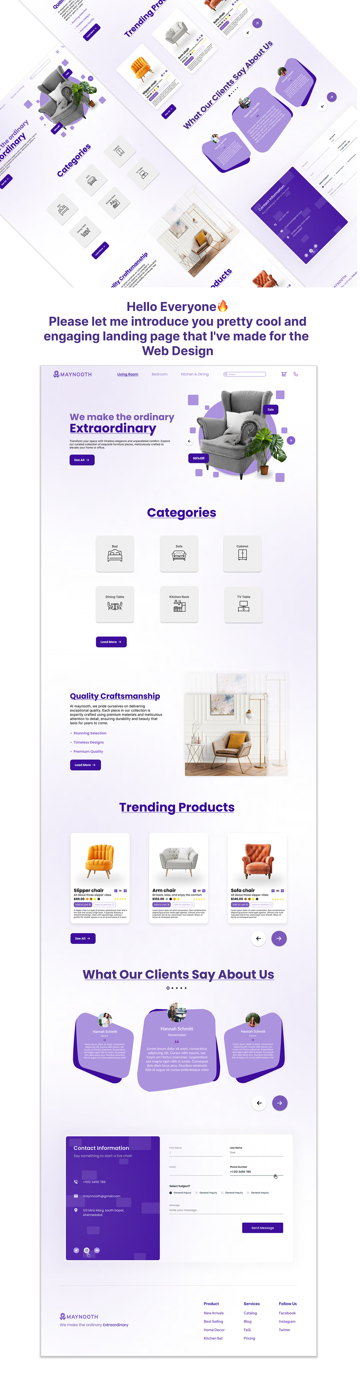 #Figma Website Design UI/UX ui design landing page Web Design 