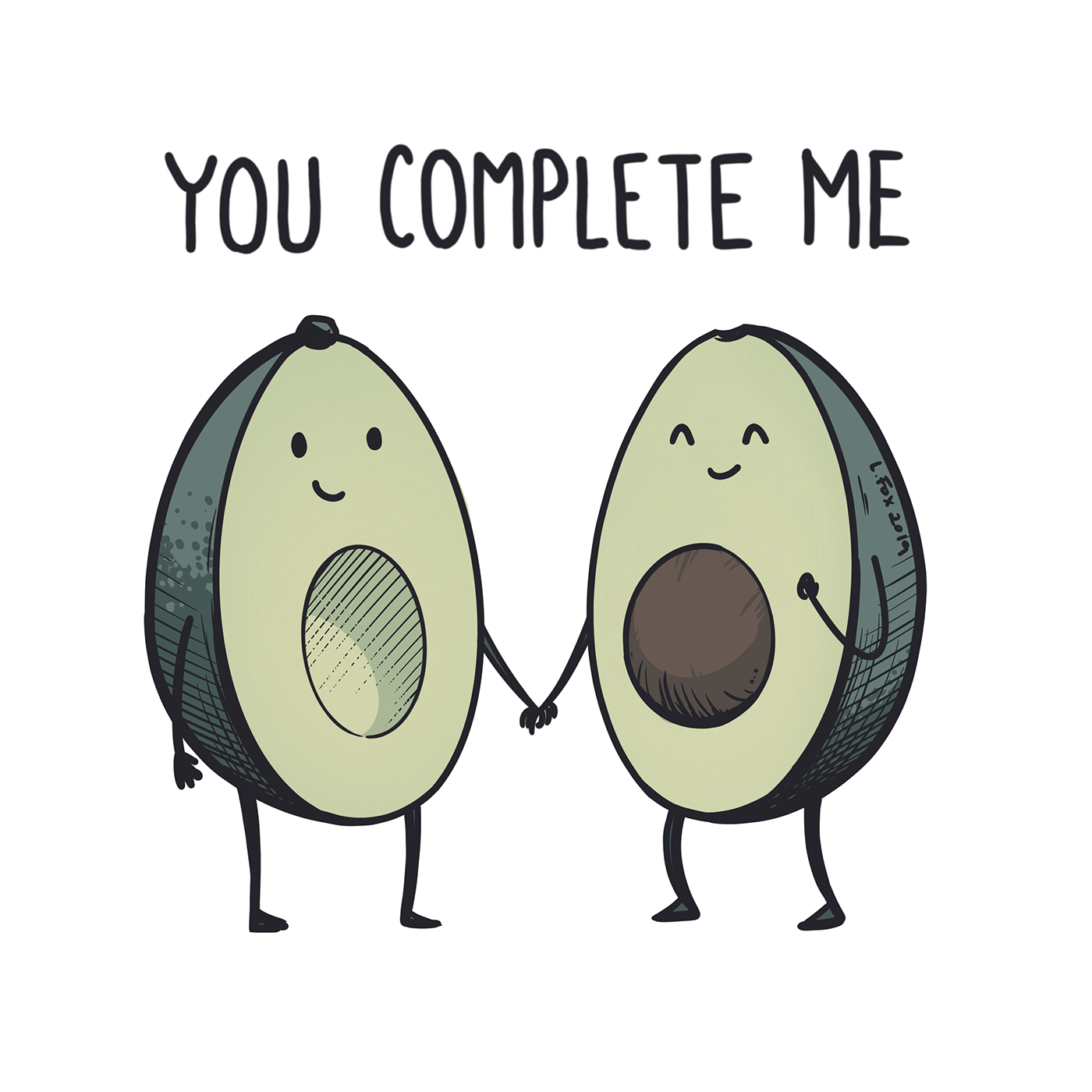 avocado cartoon cute Food  Love wholesome