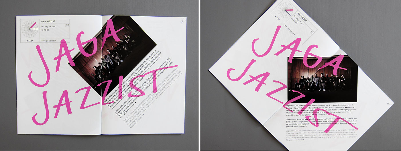 festival musicfestival oslo match&fuse jazz  typography brand Booklet poster flyer din identity experimental