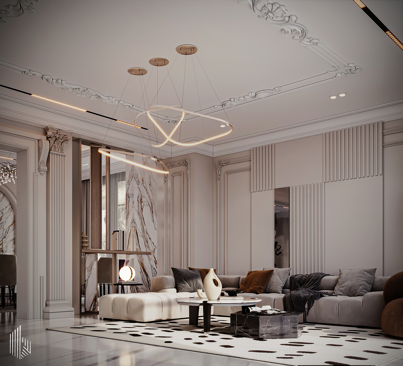 indoor architecture Render visualization interior design  modern 3D 3ds max corona