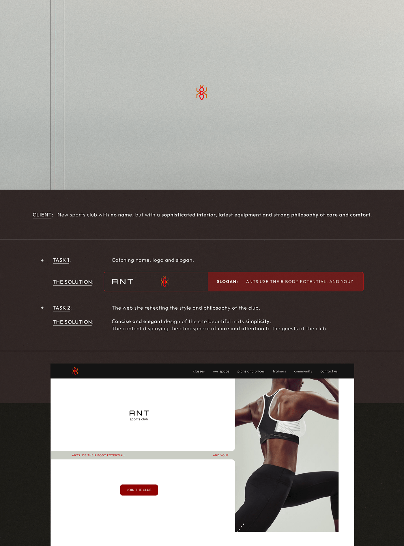UI/UX ui design landing page minimal brand identity visual Brand Design visual identity Responsive gym