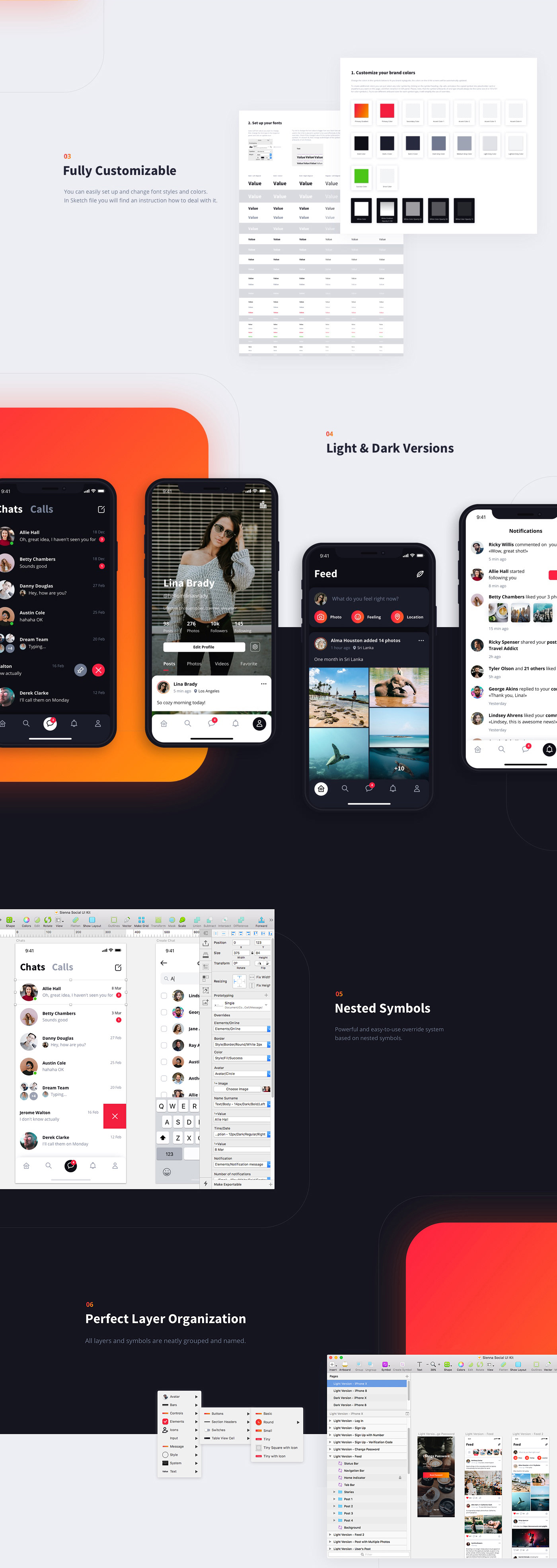 ui kit social mobile design ios iPhone x iphone ui design UX design app