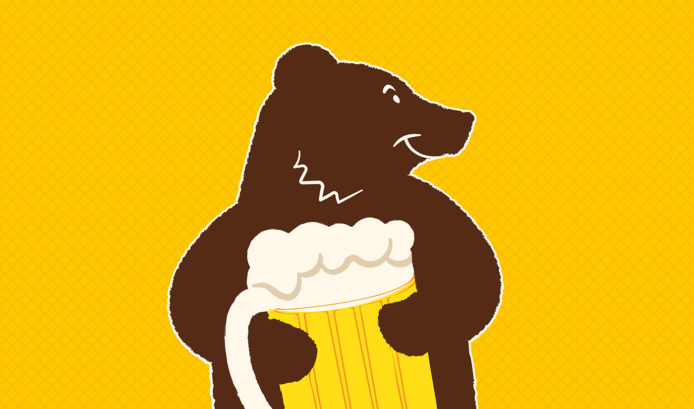 design gráfico rótulo embalagem Cerveja cerveja artesanal urso witbier brew beer Garrafa
