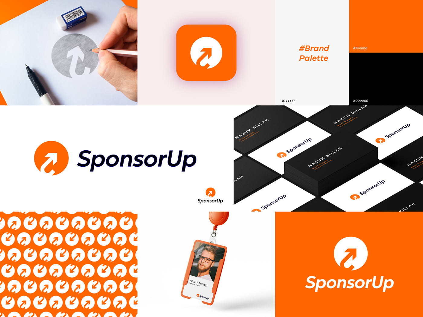 sponsorup, financial, investment, logo, branding, arrow, brand identity, cryptocurrency, logo design
