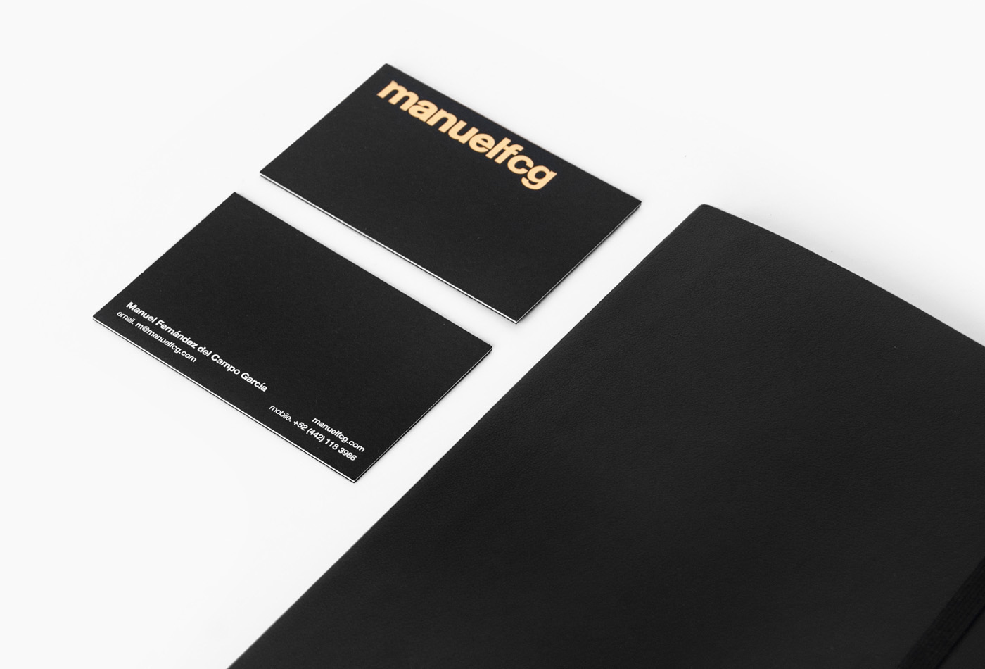 personal identity Stationery business card identidad Papeleria mexico black and white foil hotstamping triplex