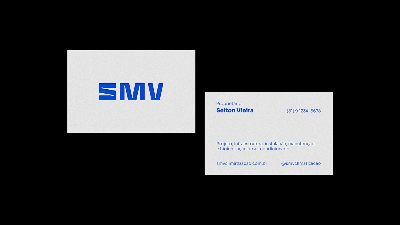 Cartão de visita climatização SMV